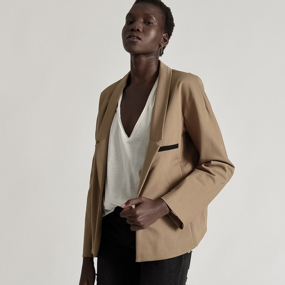 One Teaspoon | Chicago Dinner Jacket mocha blazer - Picture 4 of 8